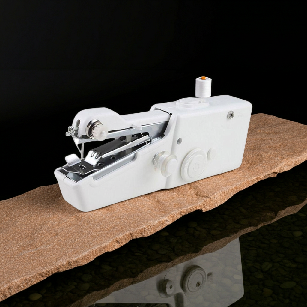Stitch Handheld Cordless Portable White Sewing Machine